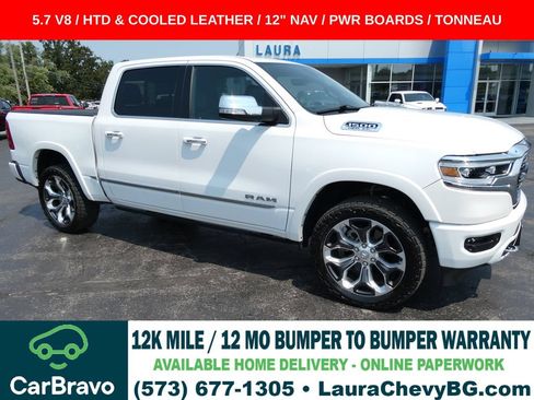 Used 2022 RAM 1500 Limited w/ Body Color Bumper Group AWD/4WD image 1