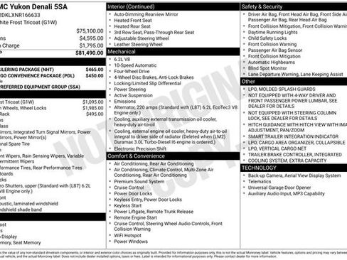 Used 2022 GMC Yukon Denali w/ Max Trailering Package AWD/4WD image 4