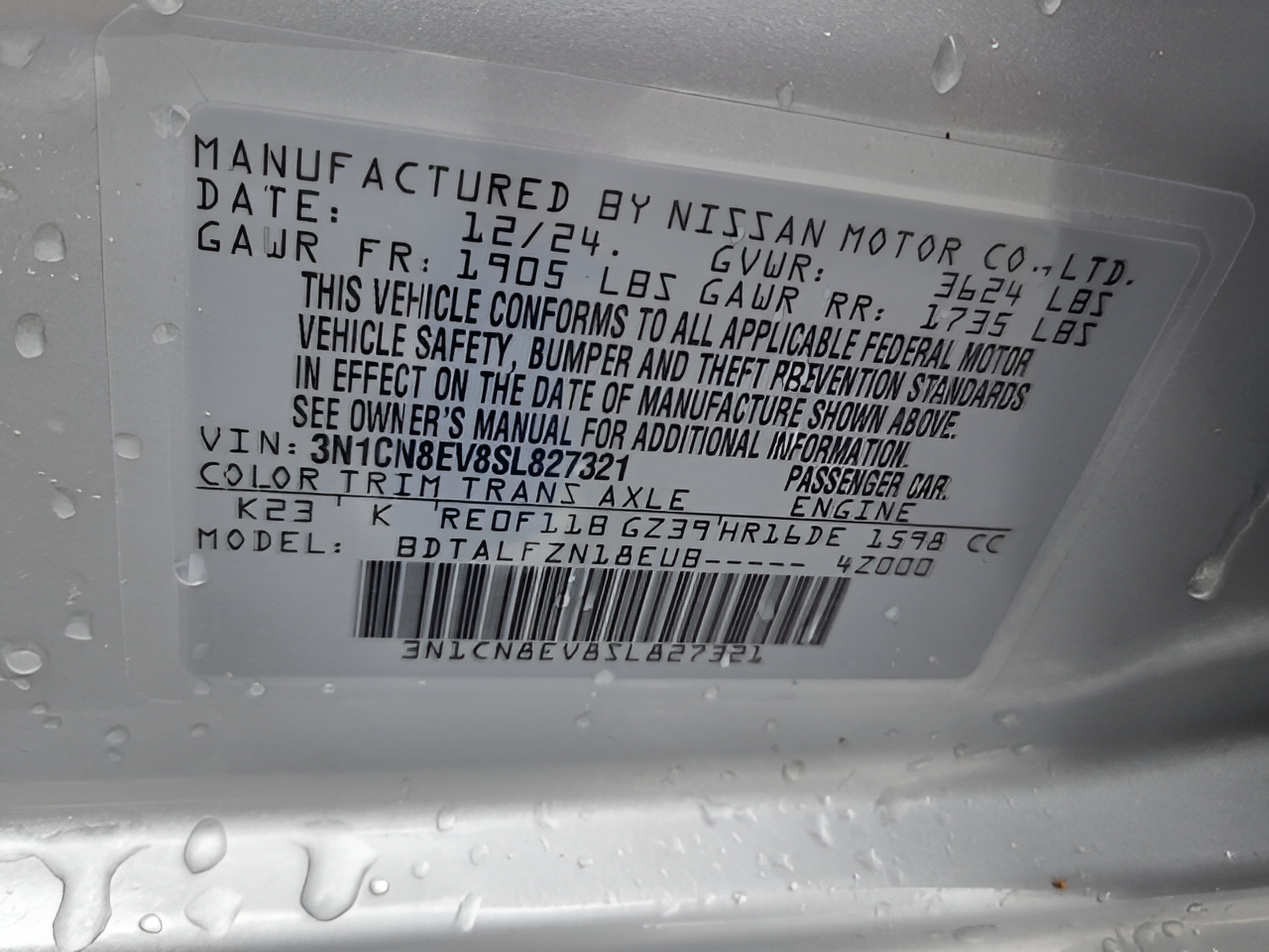 Used 2025 Nissan Versa SV FWD image 16