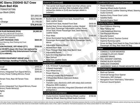 Used 2016 GMC Sierra 2500 SLT w/ Duramax Plus Package image 10