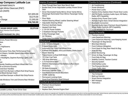 Used 2024 Jeep Compass Latitude w/ Sun and Sound Group AWD/4WD image 5
