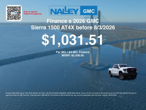 New 2026 GMC Sierra 1500 AT4X AWD/4WD image 7