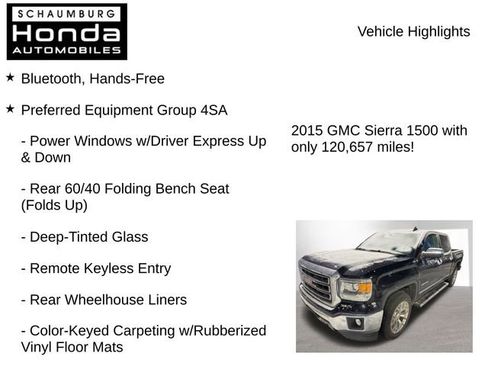 Used 2015 GMC Sierra 1500 SLT w/ SLT Crew Cab Value Package image 8