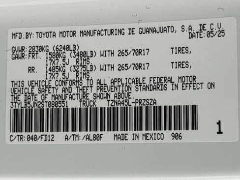 New 2025 Toyota Tacoma TRD Off-Road image 53
