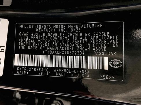 Used 2026 Toyota Camry LE w/ Convenience Package FWD image 43
