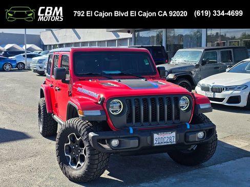 Used 2022 Jeep Wrangler Unlimited Rubicon 4xe w/ Steel Bumper Group image 1