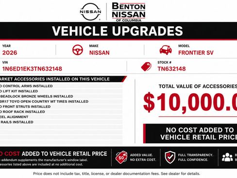New 2026 Nissan Frontier SV w/ Tow Package AWD/4WD image 2