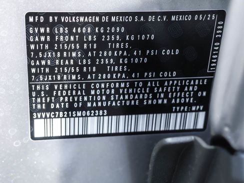 New 2025 Volkswagen Taos SE image 46