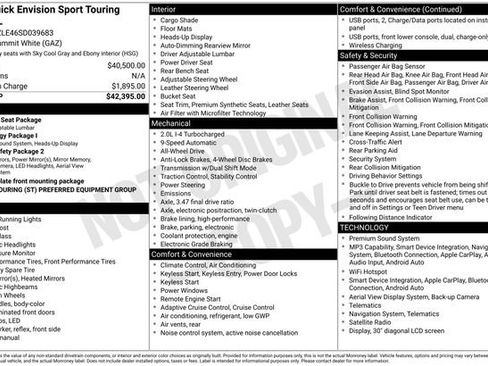 Certified 2025 Buick Envision Sport Touring AWD/4WD image 24