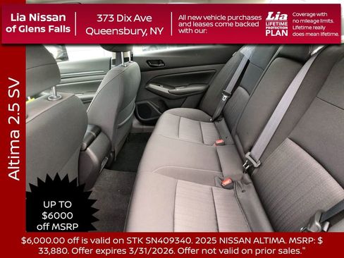 New 2025 Nissan Altima 2.5 SV w/ SV Premium Package image 24