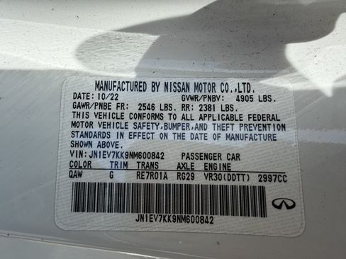 Used 2022 INFINITI Q60 3.0t Luxe w/ Essential Package RWD image 16