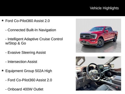 Certified 2021 Ford F150 Lariat w/ Equipment Group 502A High AWD/4WD image 5