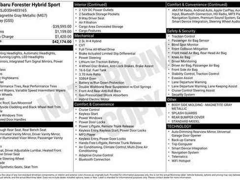 Certified 2025 Subaru Forester Sport image 9