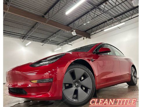 Used 2021 Tesla Model 3 Long Range AWD/4WD image 1