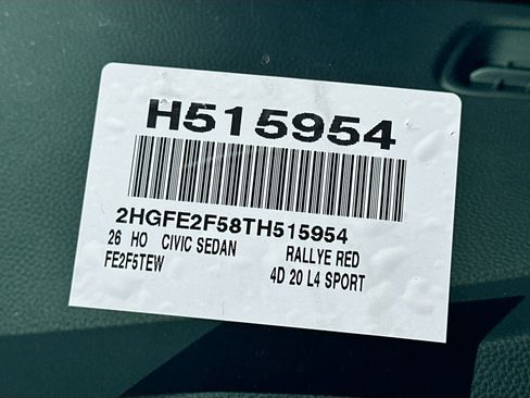 New 2026 Honda Civic Sport image 24