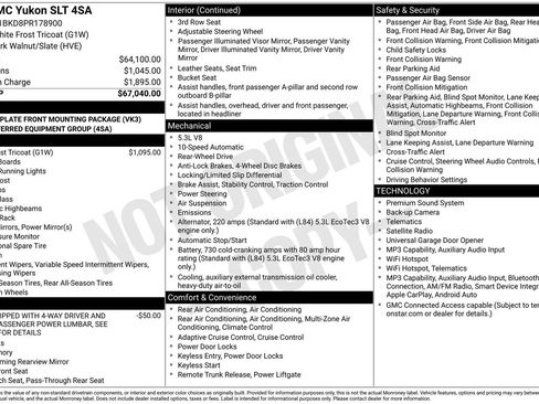 Used 2023 GMC Yukon SLT RWD image 43