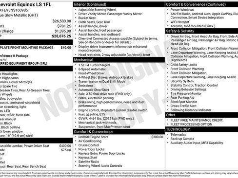 Used 2022 Chevrolet Equinox LS FWD image 31