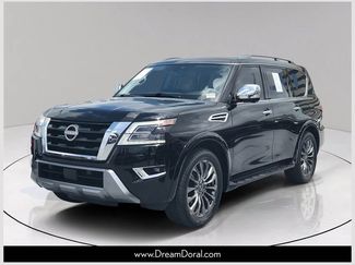 Used 2023 Nissan Armada Platinum w/ Captain's Chairs Package RWD video 1