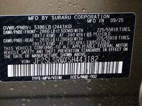 New 2025 Subaru Forester Limited image 20