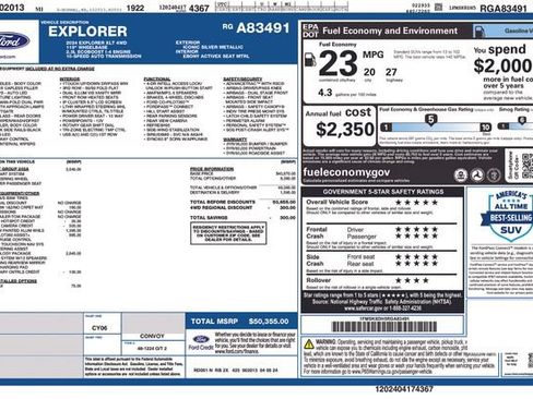 Used 2024 Ford Explorer XLT w/ Equipment Group 202A AWD/4WD image 9
