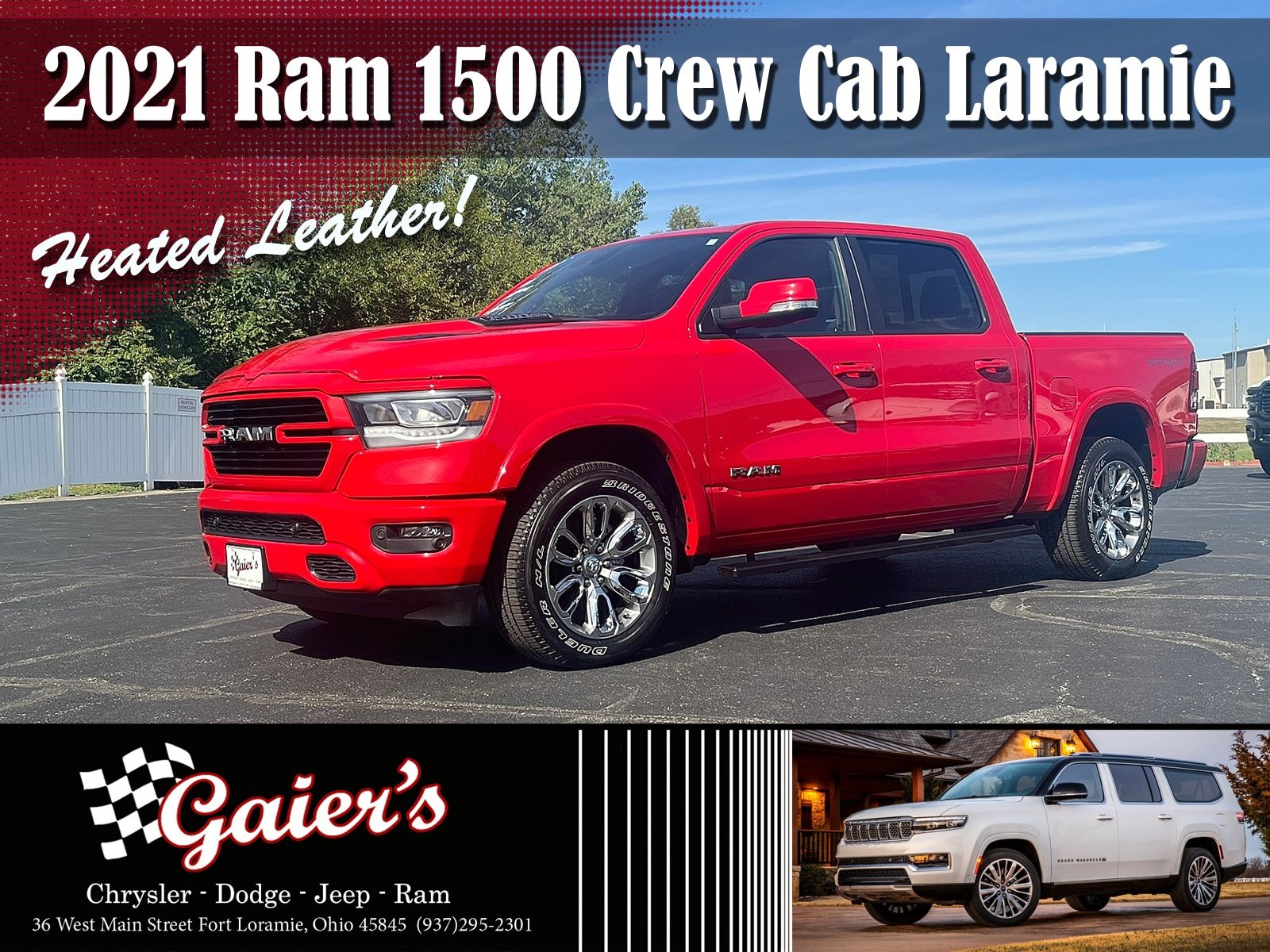 Used 2021 RAM 1500 Laramie w/ Sport Appearance Package AWD/4WD image 1