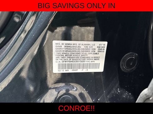 Used 2016 Honda Pilot Touring image 27