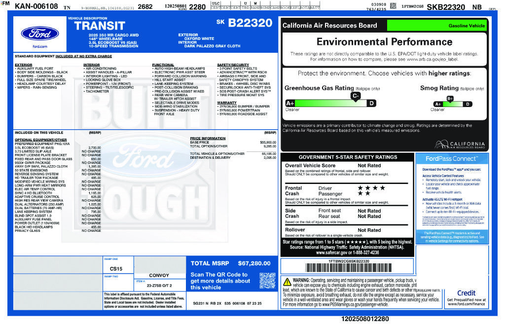 Used 2025 Ford Transit 350 148 Medium Roof AWD image 29