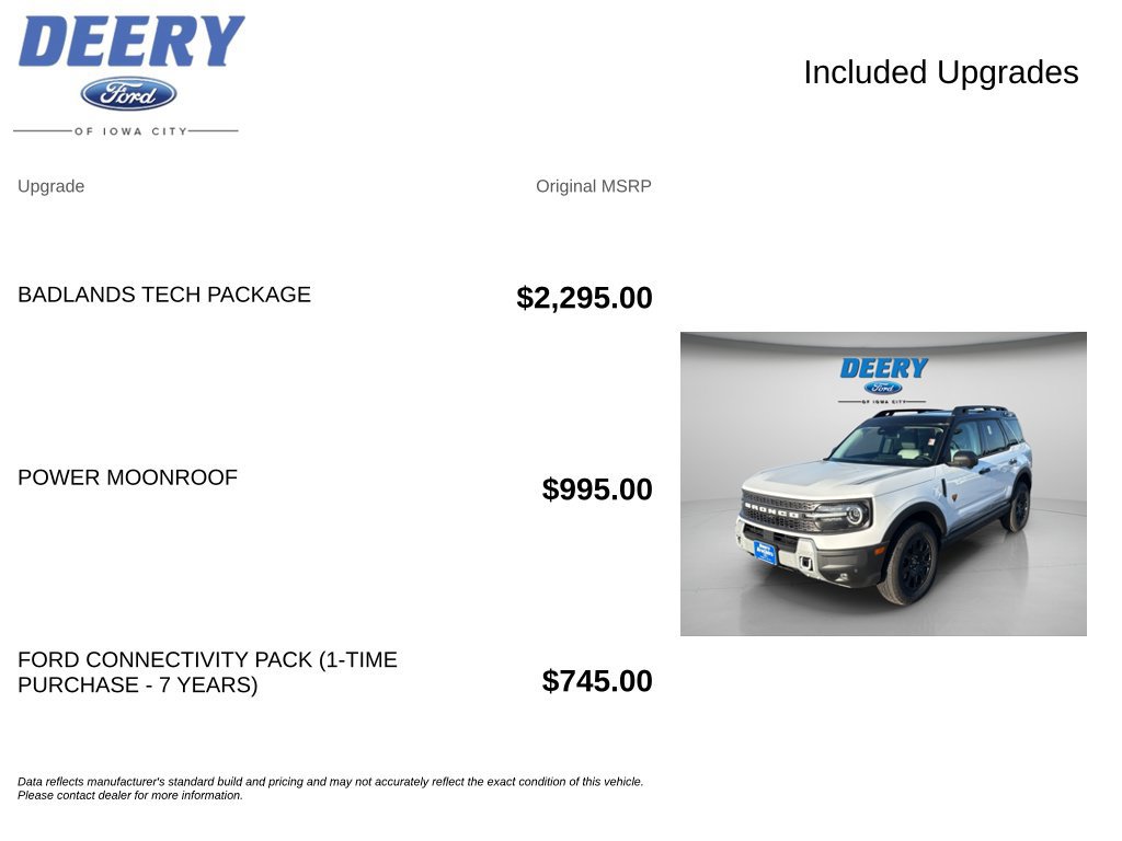 New 2026 Ford Bronco Sport Badlands w/ Badlands Tech Package AWD/4WD image 15
