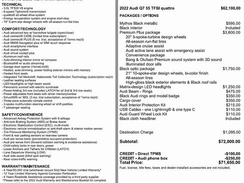 Used 2022 Audi Q7 3.0T Premium Plus w/ Premium Plus Package image 3