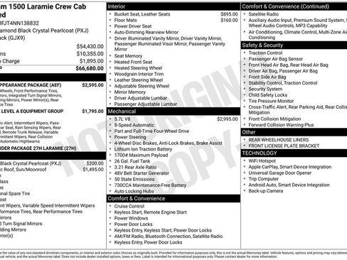Certified 2022 RAM 1500 Laramie w/ Sport Appearance Package AWD/4WD image 41