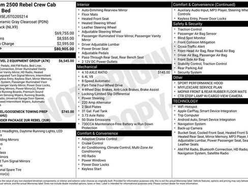 New 2026 RAM 2500 Rebel w/ Rebel Level 2 Equipment Group AWD/4WD image 5