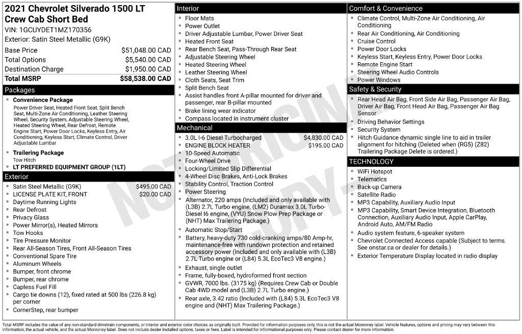 Used 2021 Chevrolet Silverado 1500 LT AWD/4WD image 17