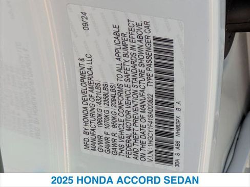 Used 2025 Honda Accord SE image 26