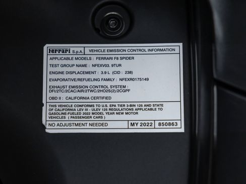 Certified 2022 Ferrari F8 Tributo RWD image 98