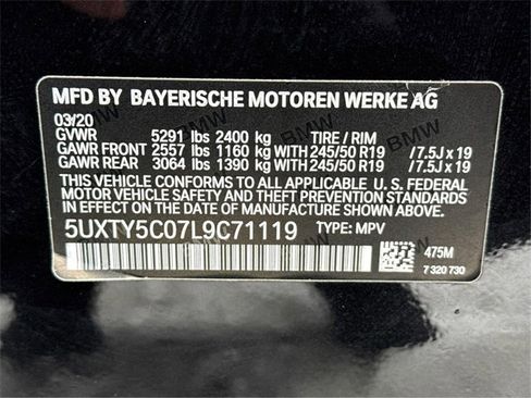 Used 2020 BMW X3 xDrive30i w/ Premium Package image 25