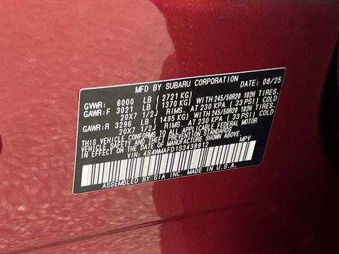 Used 2025 Subaru Ascent Onyx Edition w/ Popular Package #2 image 34