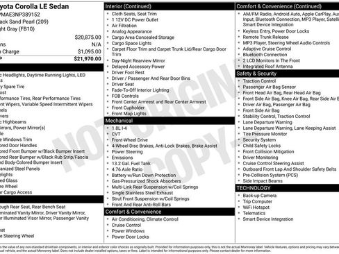Used 2022 Toyota Corolla LE image 38