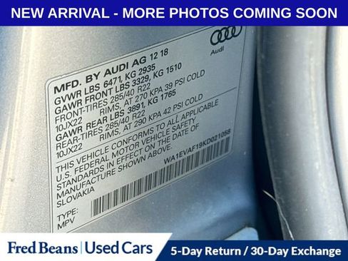 Used 2019 Audi Q8 Premium Plus w/ Premium Plus image 16