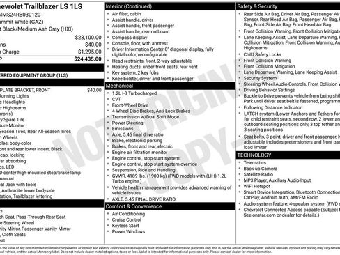 Used 2024 Chevrolet TrailBlazer LS FWD image 6