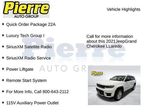 Used 2021 Jeep Grand Cherokee L Laredo w/ Luxury Tech Group I AWD/4WD image 7
