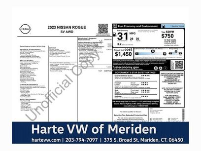 Used 2023 Nissan Rogue SV w/ SV Premium B Package