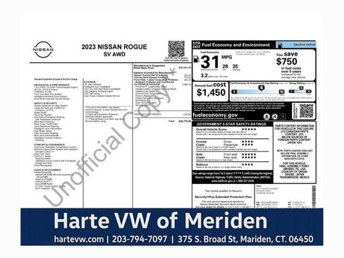 Used 2023 Nissan Rogue SV w/ SV Premium B Package image 1