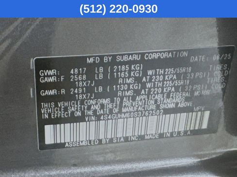 Certified 2025 Subaru Crosstrek 2.5i Limited w/ Popular Package #3A image 41