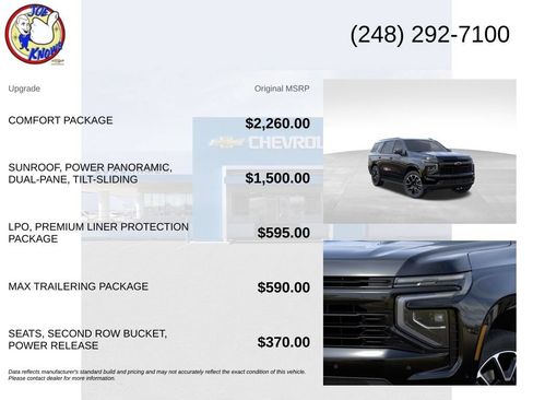 New 2026 Chevrolet Tahoe RST w/ Comfort Package AWD/4WD image 5