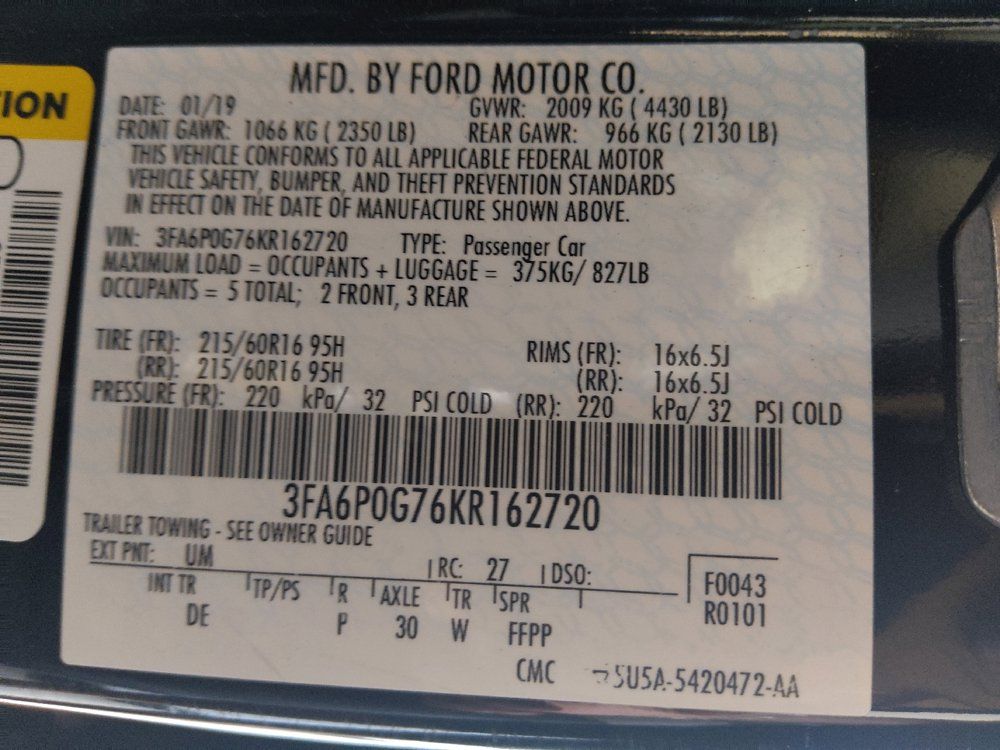 Used 2019 Ford Fusion S FWD image 33