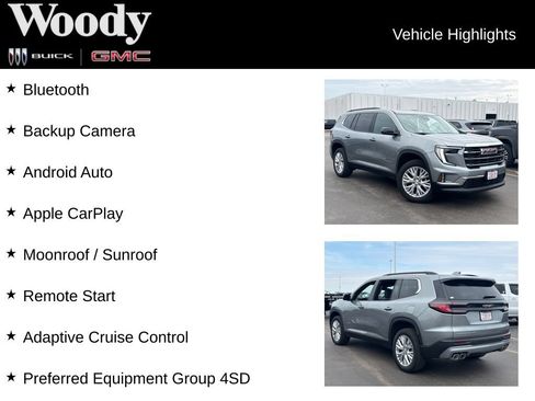 New 2026 GMC Acadia Elevation w/ Elevation Premium Package AWD/4WD image 3