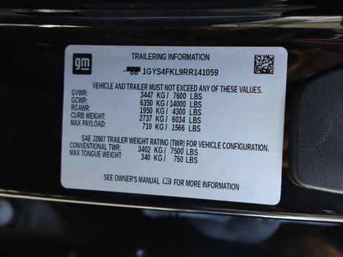 Used 2024 Cadillac Escalade Sport w/ LPO, ONYX Package AWD/4WD image 49
