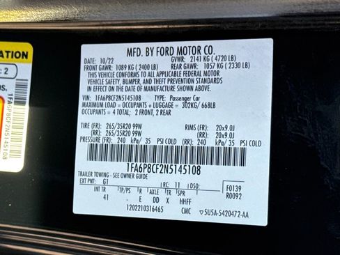 Used 2022 Ford Mustang GT Premium image 38