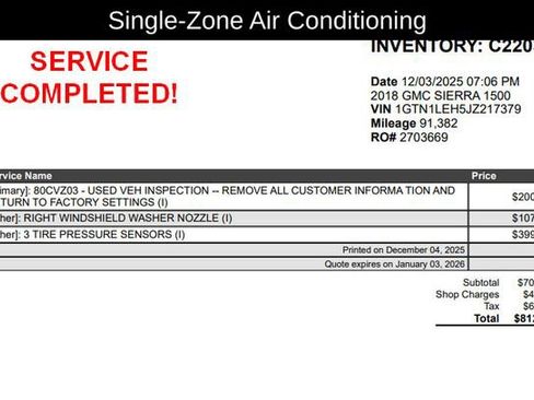 Used 2018 GMC Sierra 1500 2WD Regular Cab w/ Sierra Convenience Package image 8