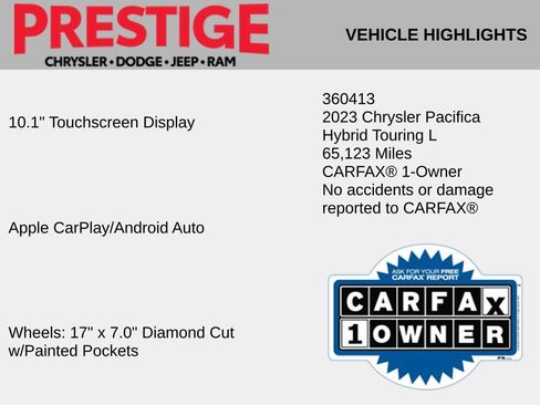 Used 2023 Chrysler Pacifica Touring-L FWD image 4